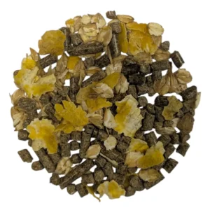 Derby Flakes Gold mangime cavallo dettaglio